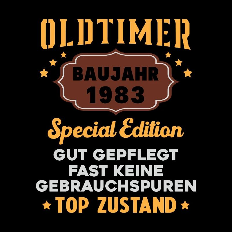 Oldtimer Baujahr 1983 Geburtstagsgeschenk
