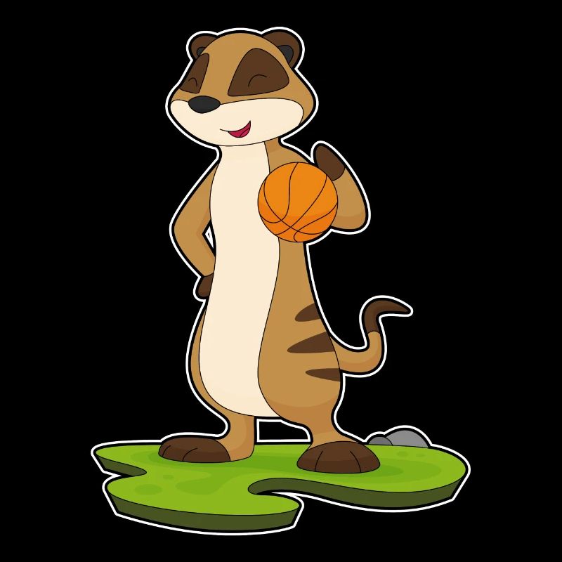 Suricate Basketteur Basketteur Basket-ball