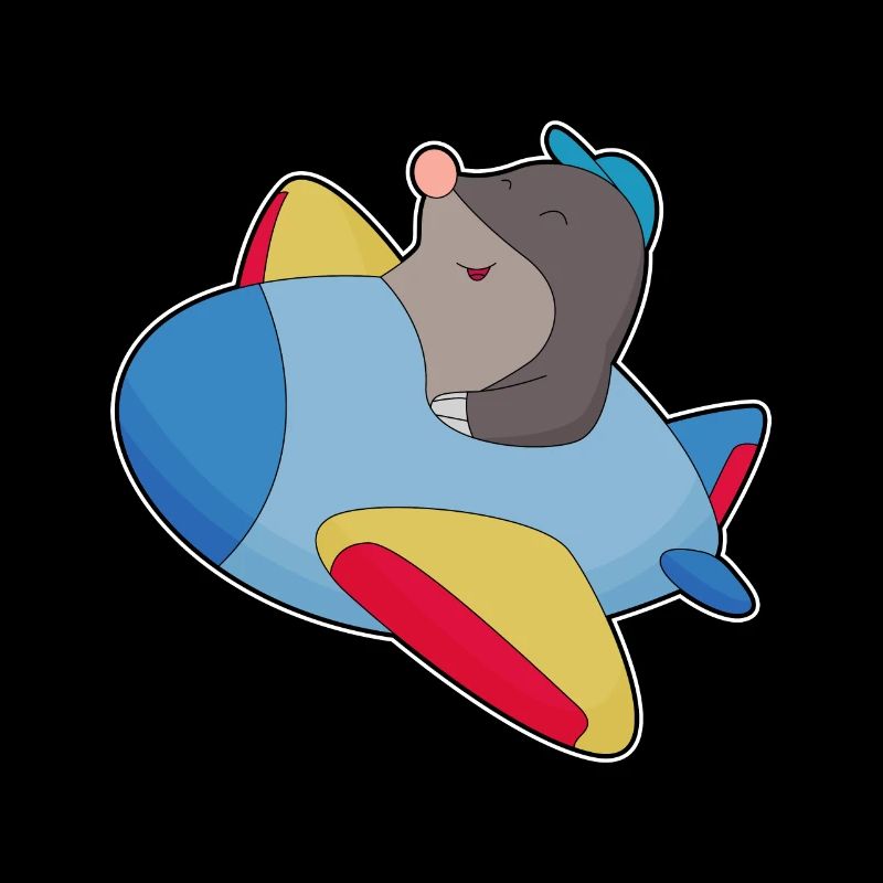 Maulwurf Pilot Flugzeug