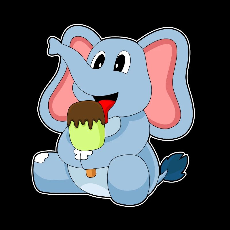 Elefant Eis am Stiel