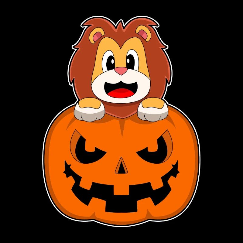 Lion Halloween Pumpkin