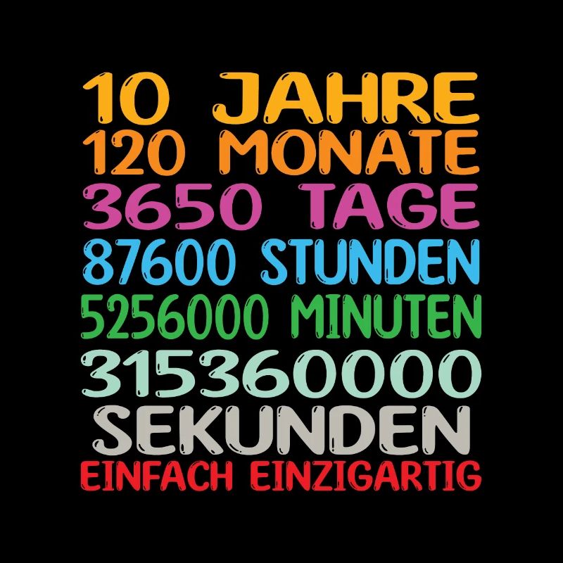 10. Geburtstag Geschenkidee Bday Spruch Geschenk