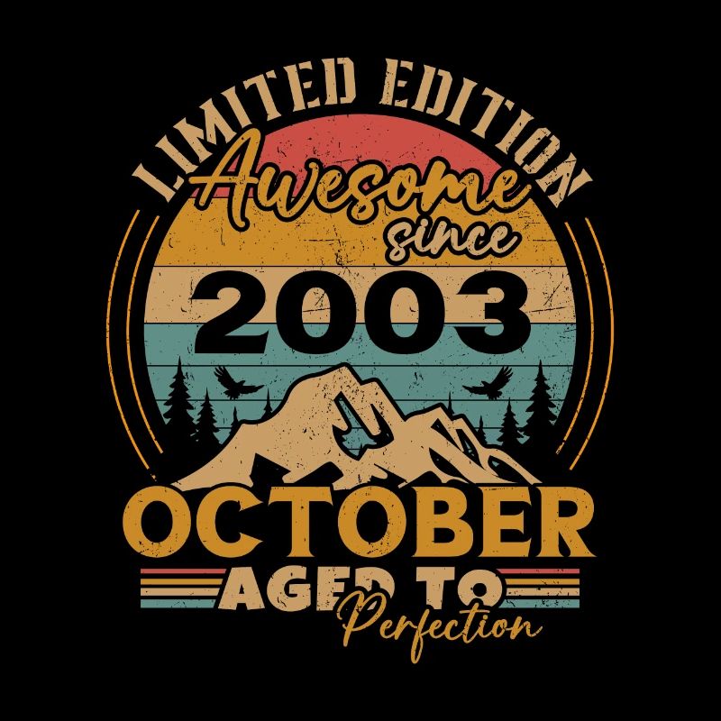 Oktober 2003 Vintage Retro Geburtstagsgeschenk