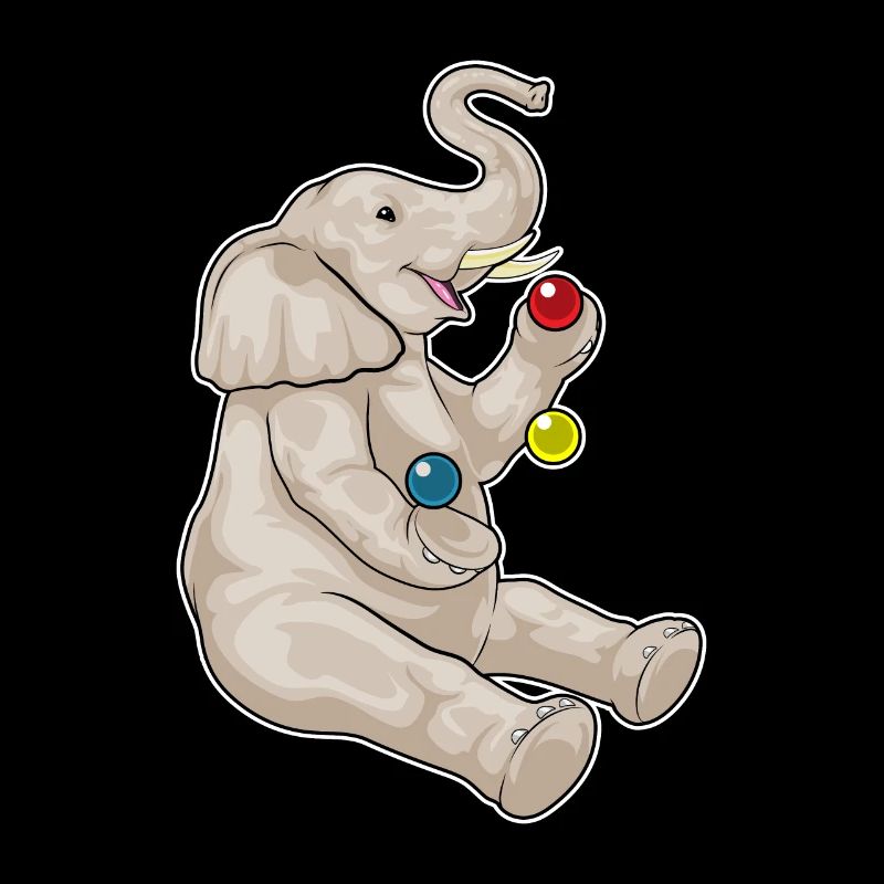 Jongleur éléphant jongleur