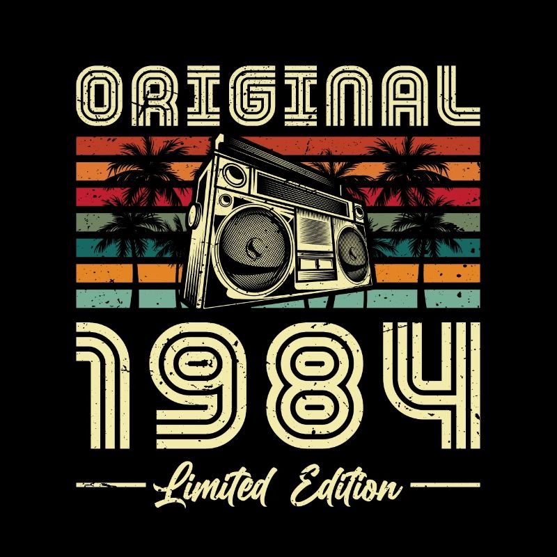 Original 1984 40th Anniversary Vintage Geschenk