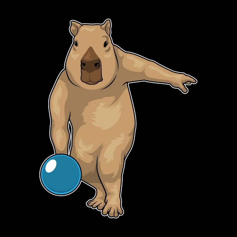 Capybara Bowling Boule de bowling