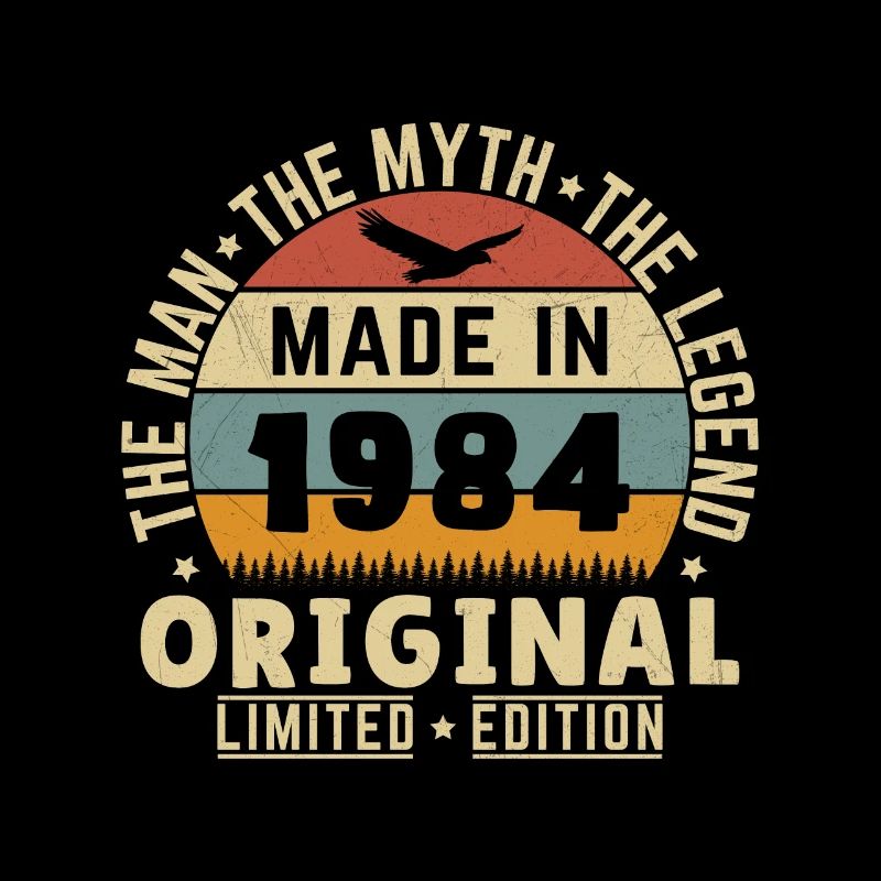 Original 1984 40th Anniversary Vintage Geschenk