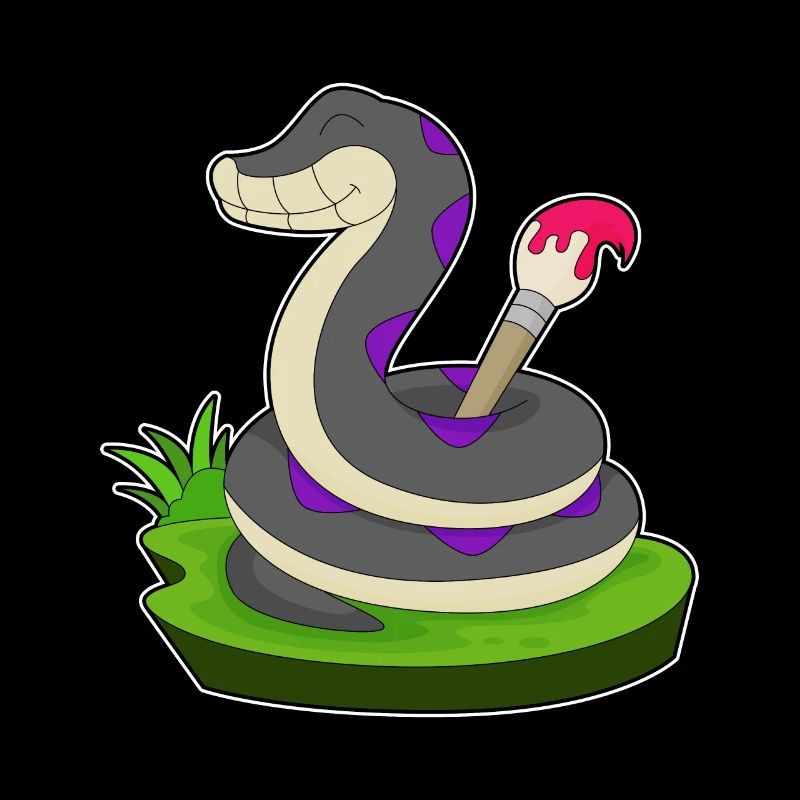 Snake Painter Brush Paint