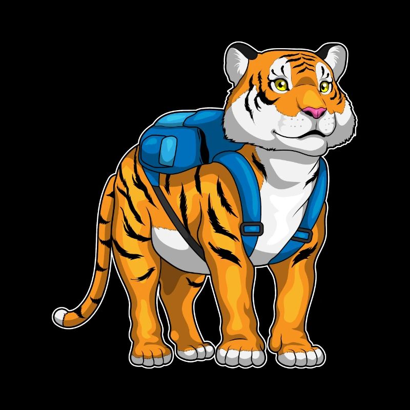 Tiger Schüler Rucksack Schule