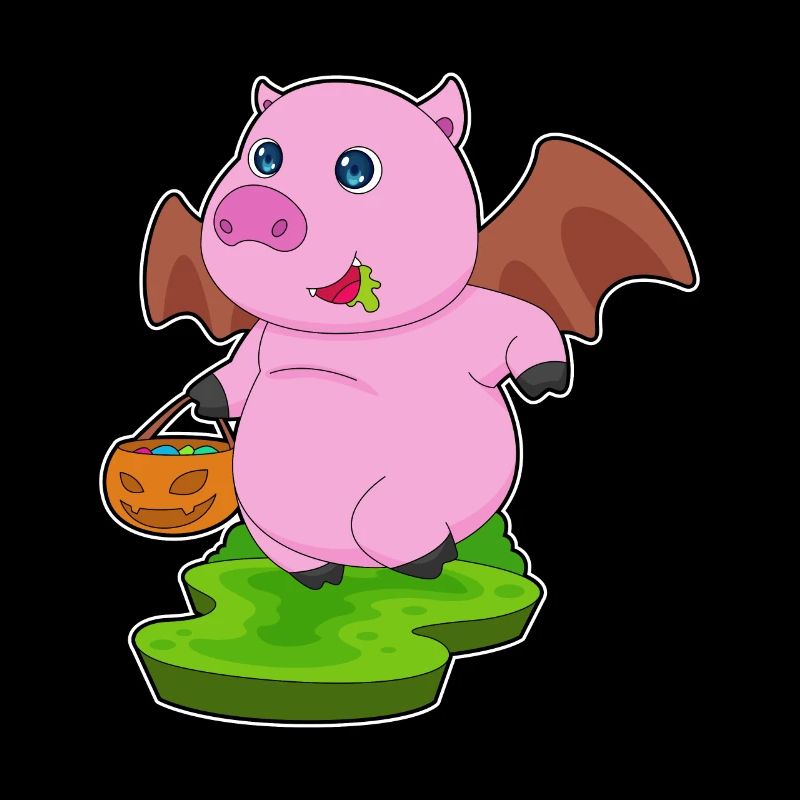 Cochon Halloween Bat