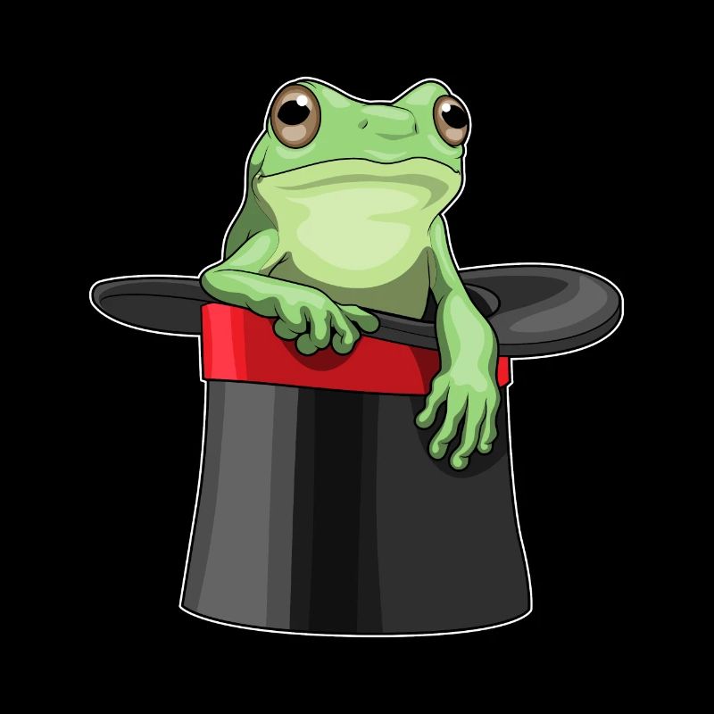 Grenouille Wizard Chapeau haut de forme