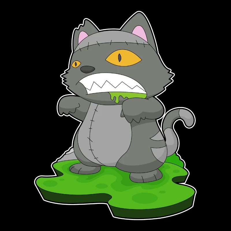 Chat Halloween Zombie