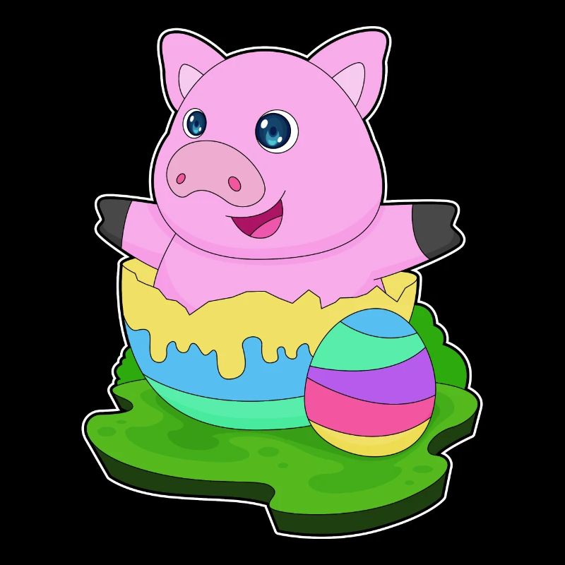 Pig Easter Easter Egg