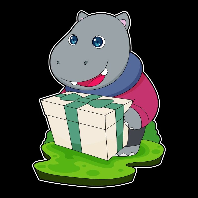 Forfait de Noël hippopotame
