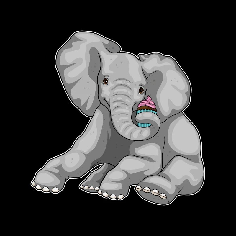 Elefant Cupcake