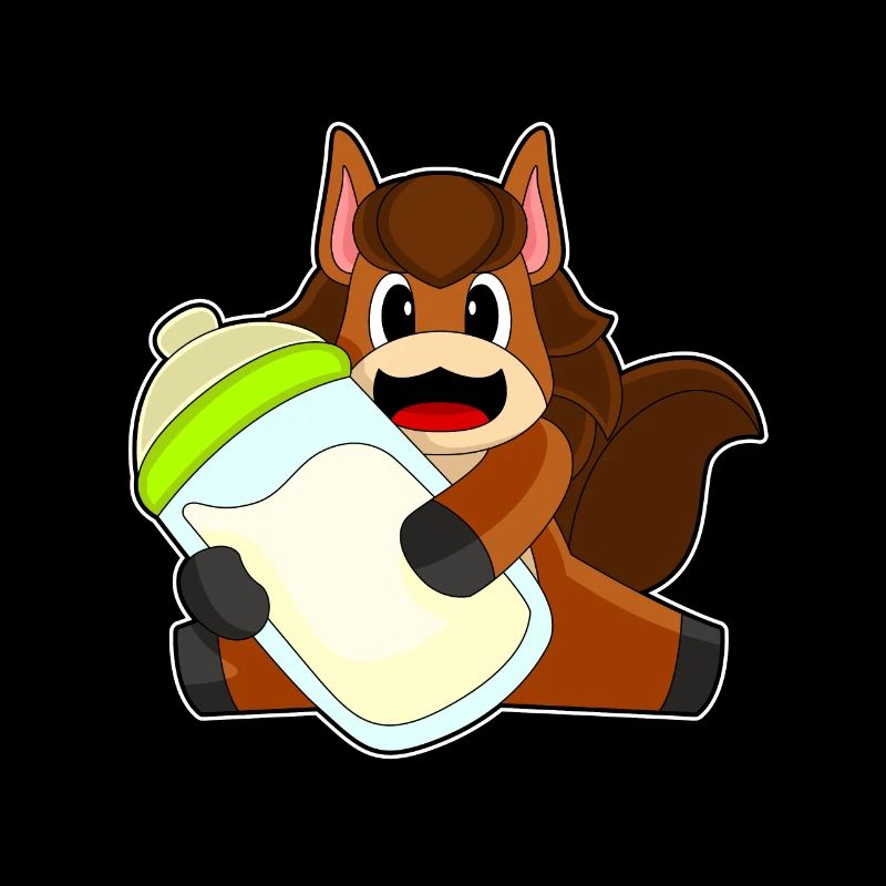 Lait de biberon pour bébé de cheval