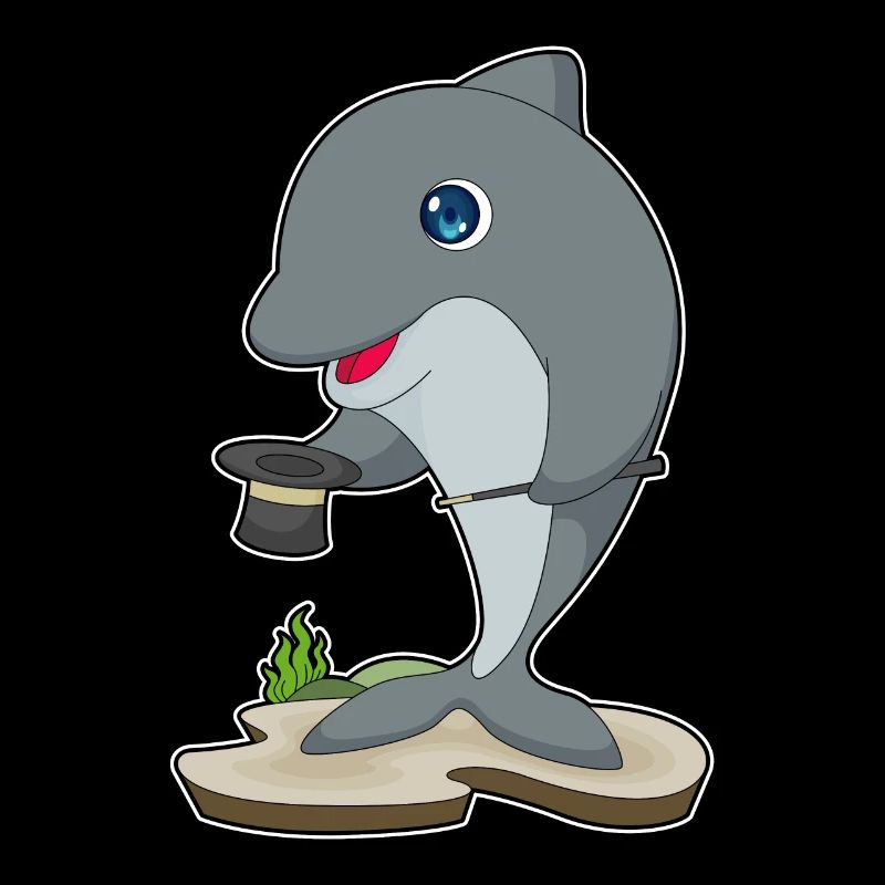 Chapeau haut de forme Dolphin Wizard