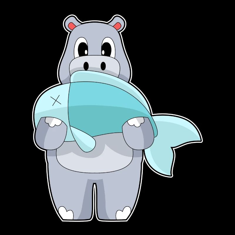 Hippopotame Pêche à la baudroie