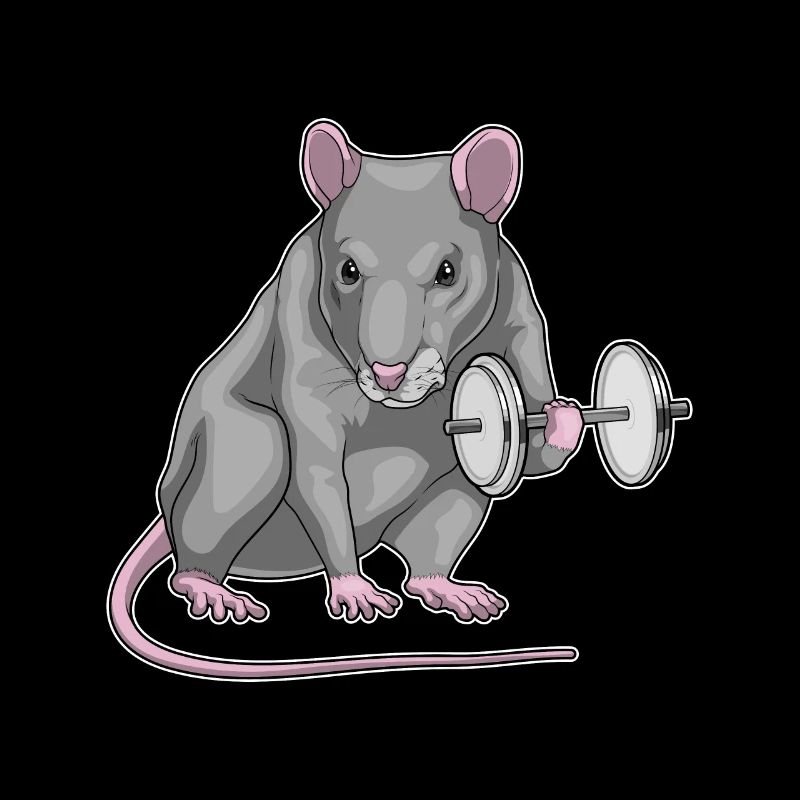 Rat Bodybuilding Dumbbell