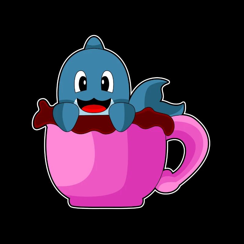 Delfin Kaffee Tasse