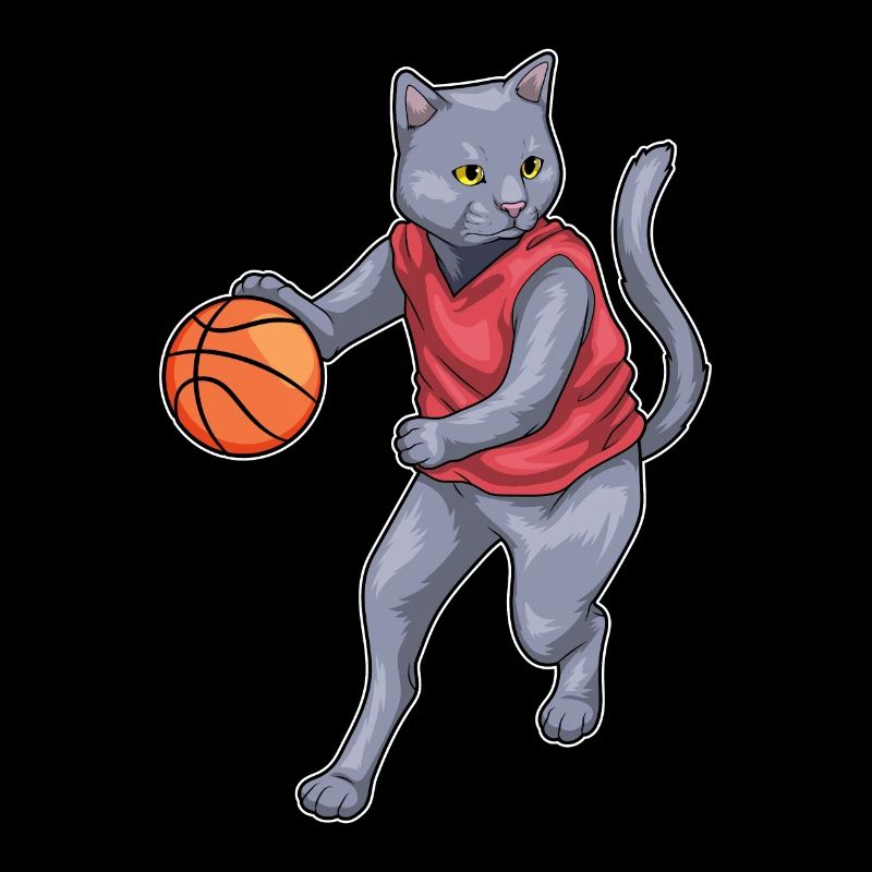 Chat Basketteur Basketteur Basketball