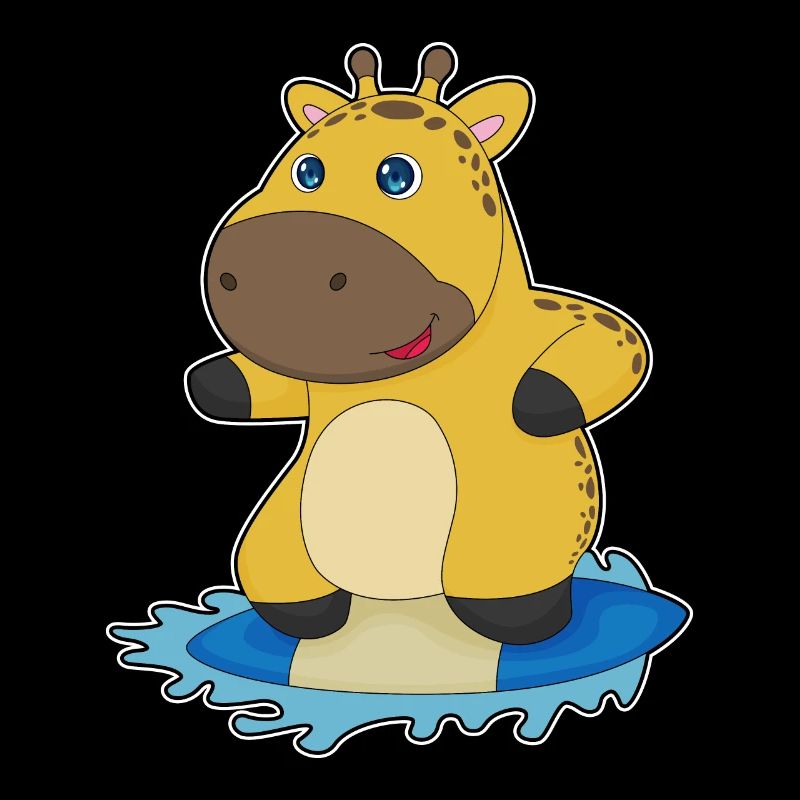 Giraffe Surfer Surfbrett