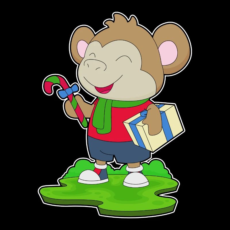 Monkey Christmas Package