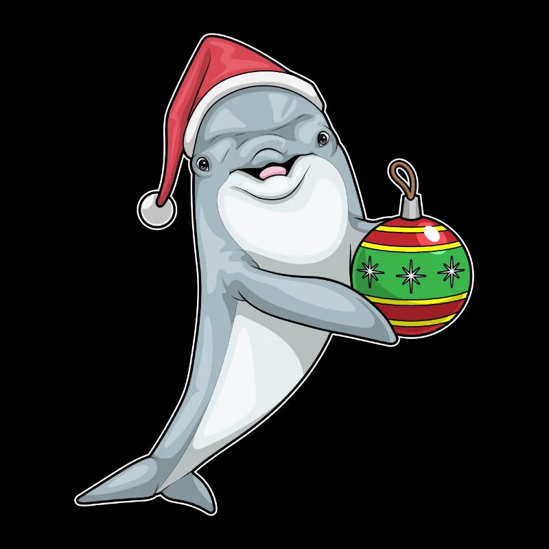 Delfin Weihnachten Weihnachtskugel