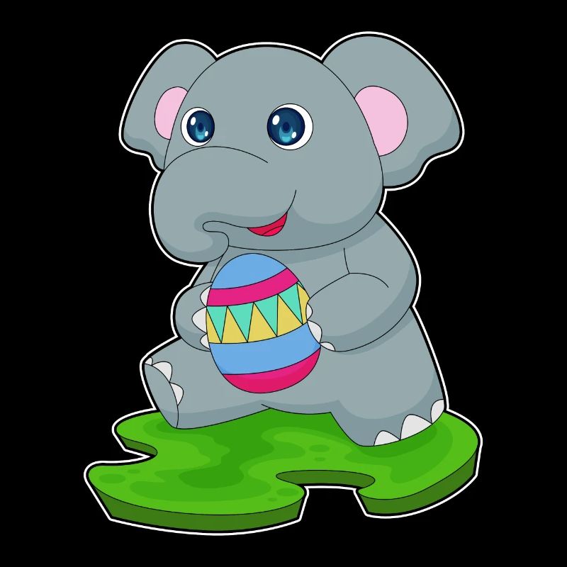 Elephant Easter Easter Egg