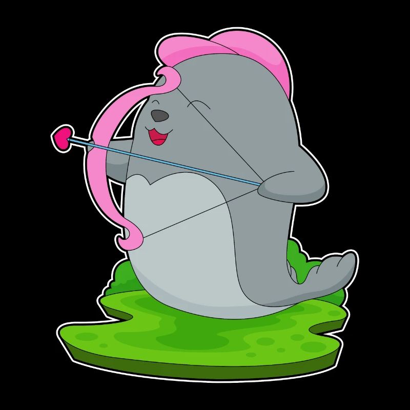 Seehund Bogenschütze Pfeil Bogen