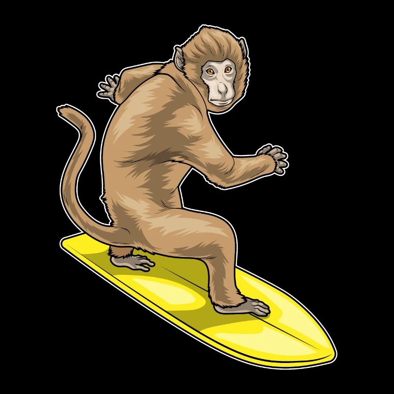 Affe Surfer Surfbrett