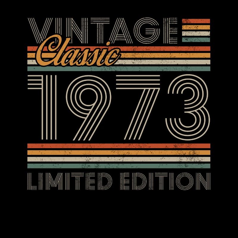 1973 Vintage Anniversaire Rétro Cadeau