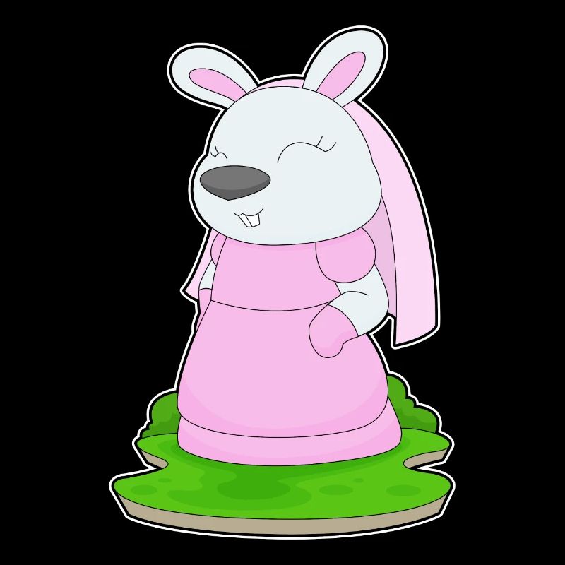Lapin Voile de mariée Mariage