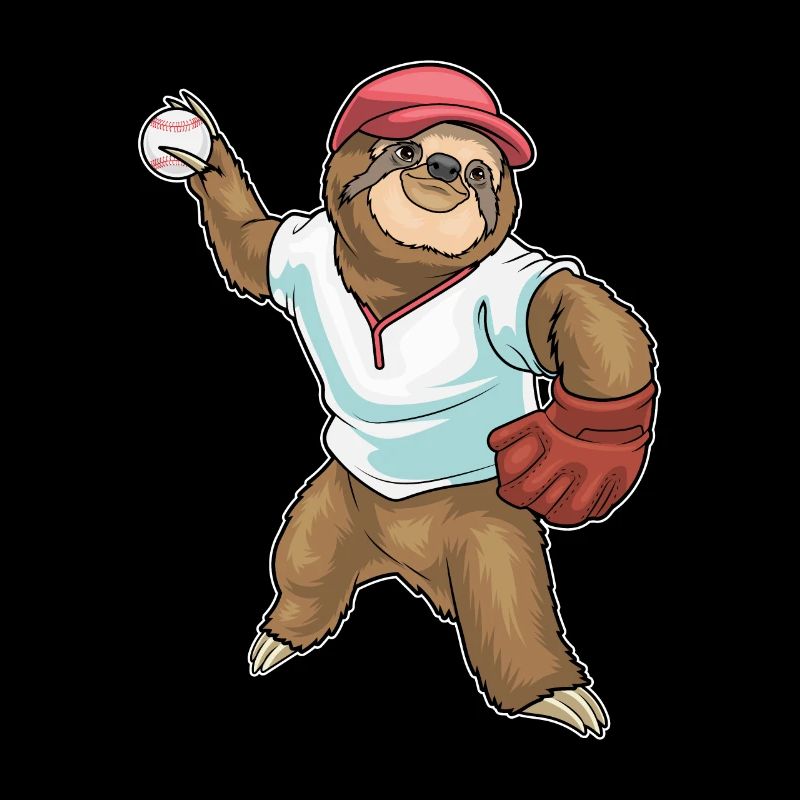 Faultier Baseball Baseballhandschuh