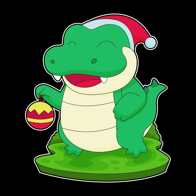 Chapeau de Noël Crocodile Noël