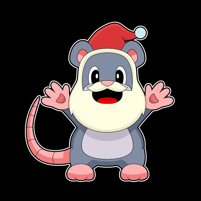 Maus Weihnachten Weihnachtsmann
