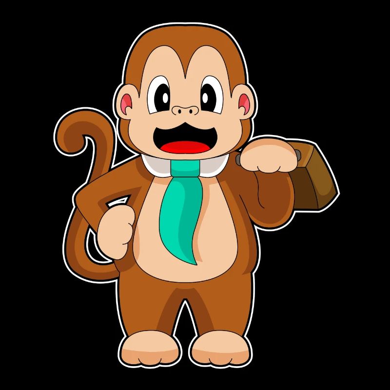 Monkey Entrepreneur Briefcase