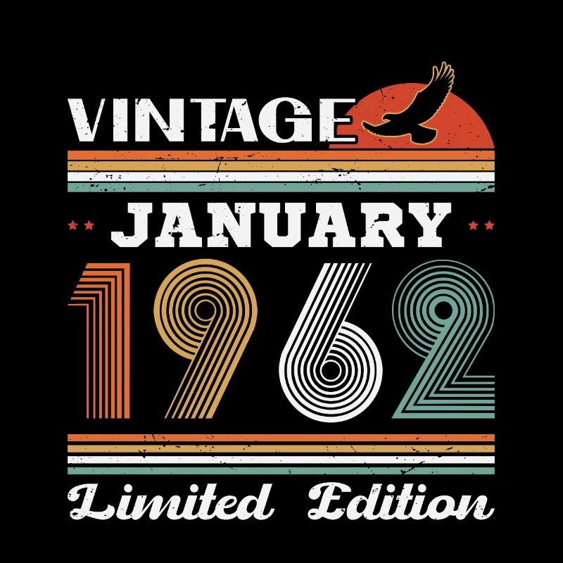 Januar 1962 Retro Vintage Geburtstagsgeschenk
