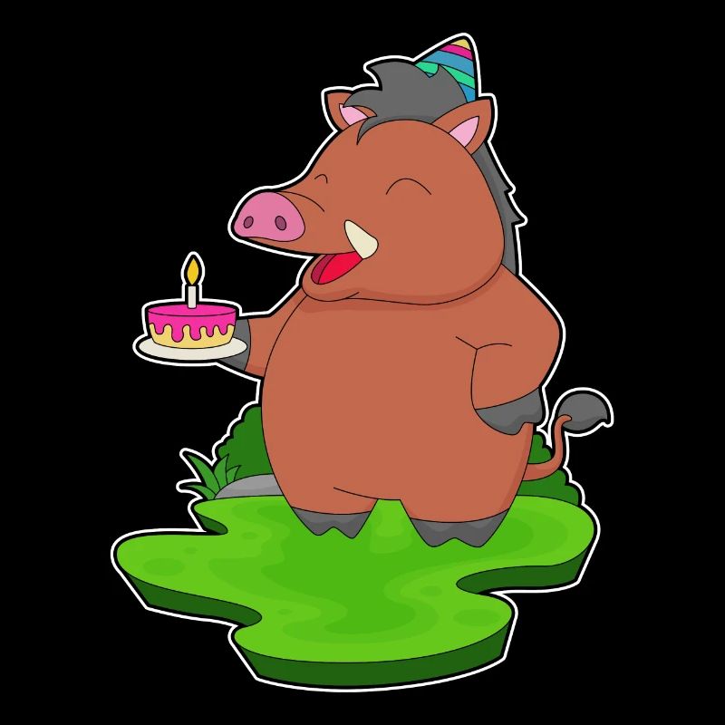 Gâteau d’anniversaire sanglier