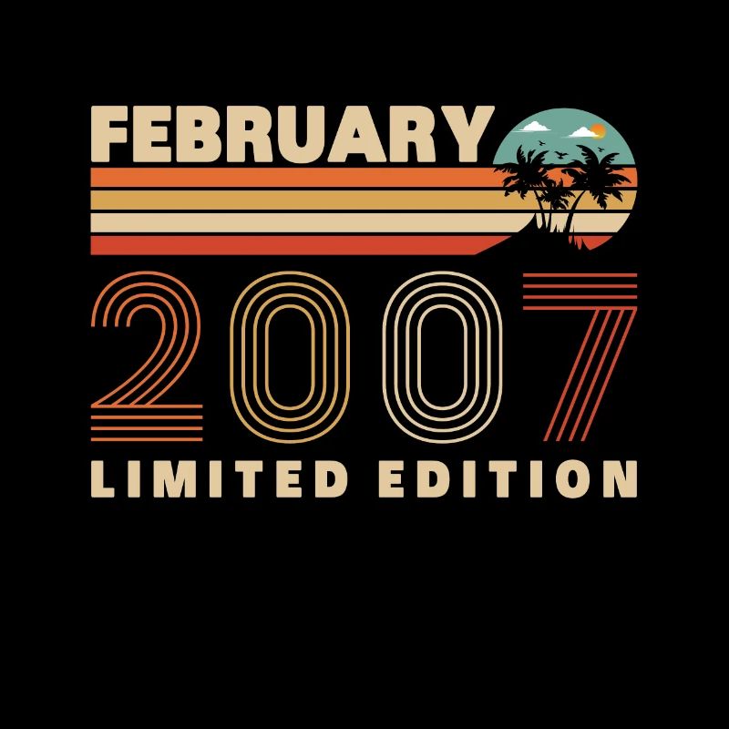 Février 2007 Vintage Anniversaire 2007 Cadeau