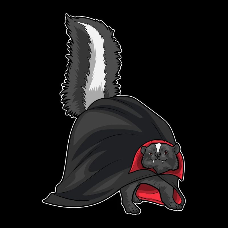 Skunk Halloween Vampire