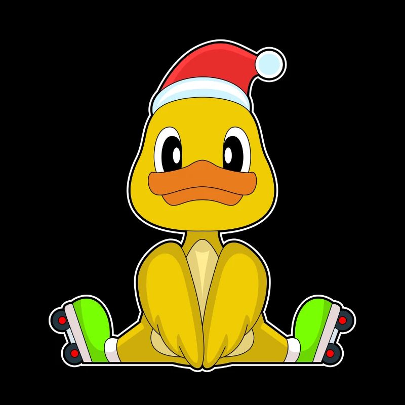 Duck Christmas Inline skating