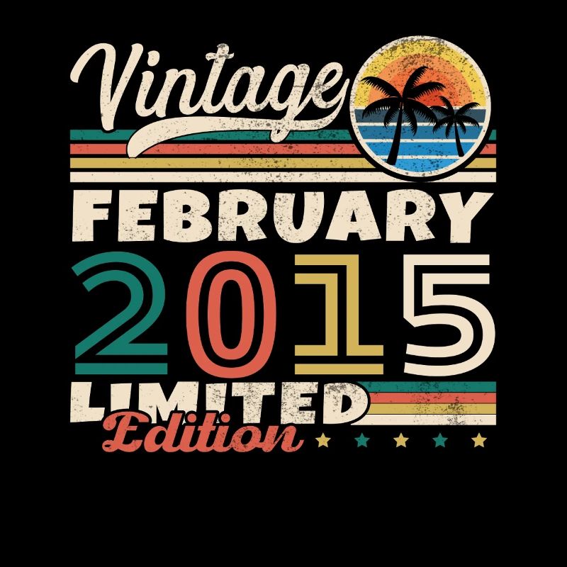 February 2015 Vintage Birthday 2015 Gift