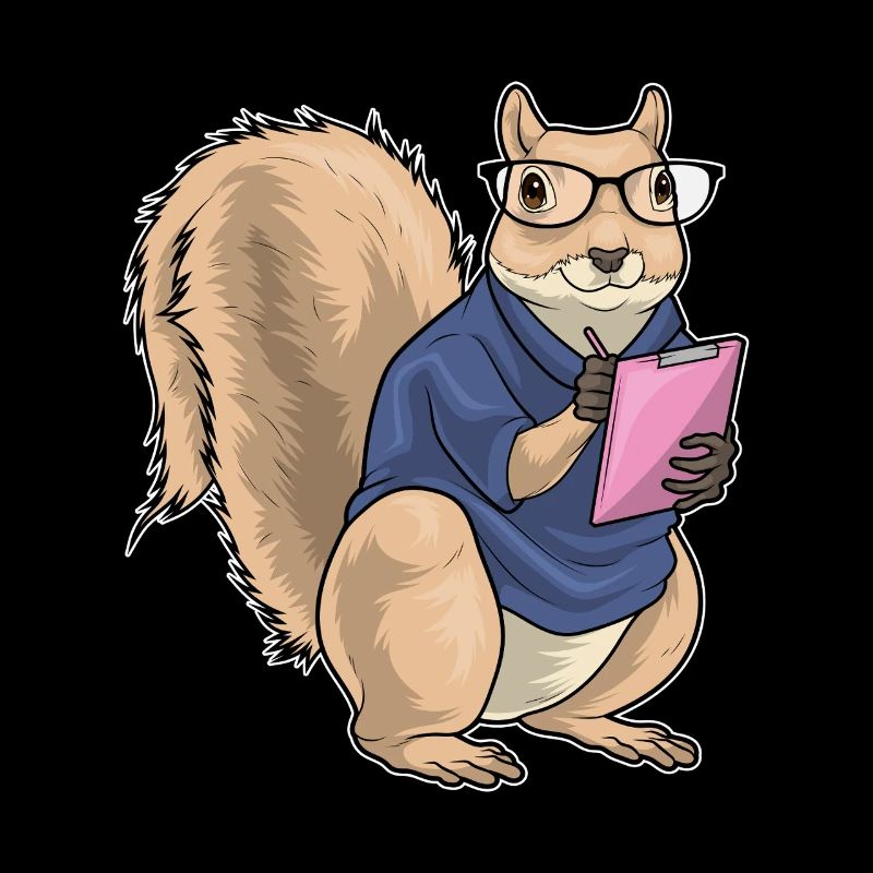 Squirrel Secretary Glasses