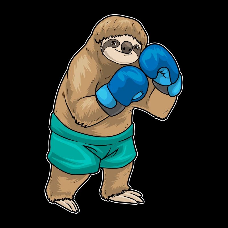 Faultier Boxer Boxhandschuhe Boxen