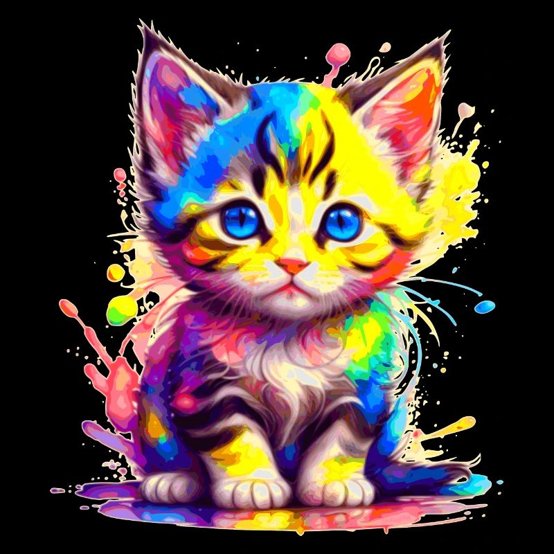 Regenbogen-Kätzchen