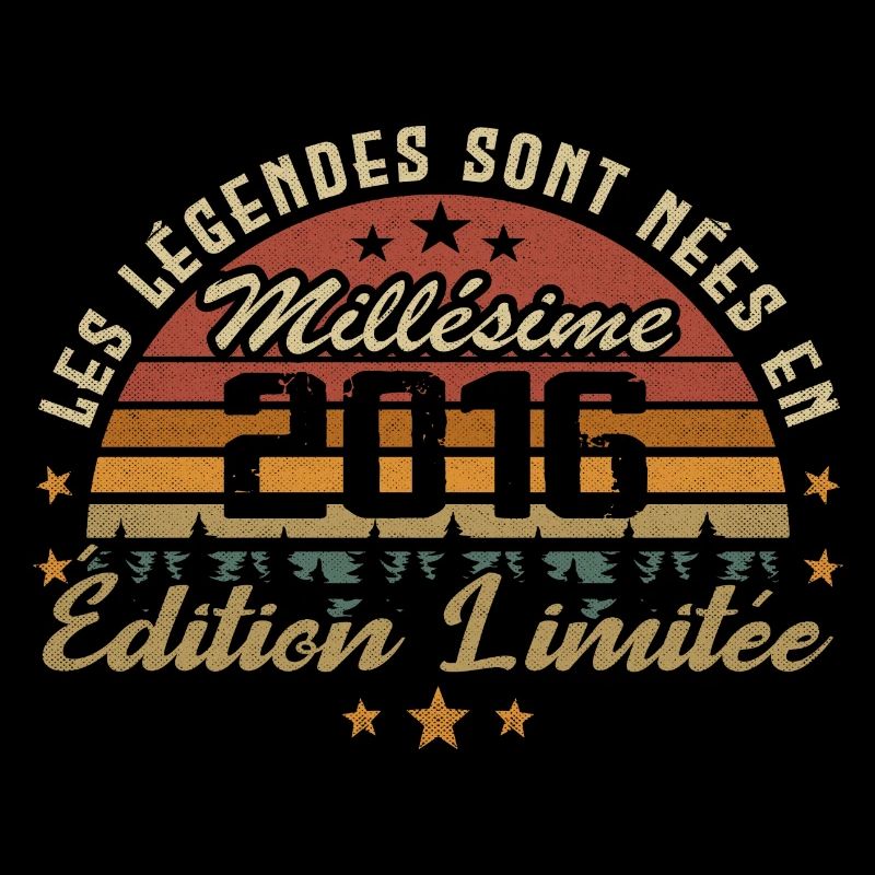 Millésime 2016 Cadeau 8e Anniversaire 8 ans