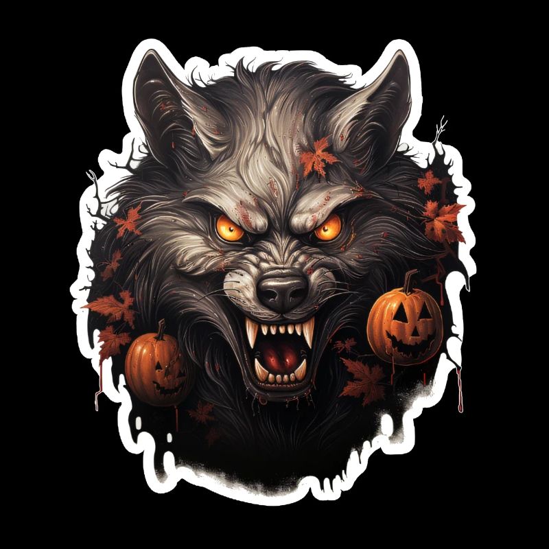 Loup-garou d’Halloween