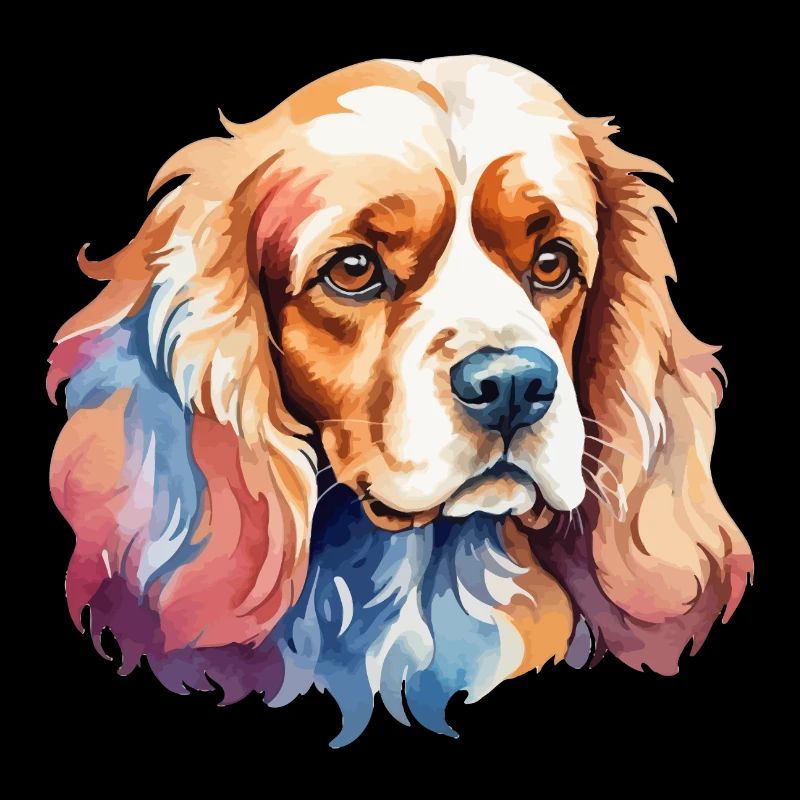 American Cocker Spaniel Watercolors