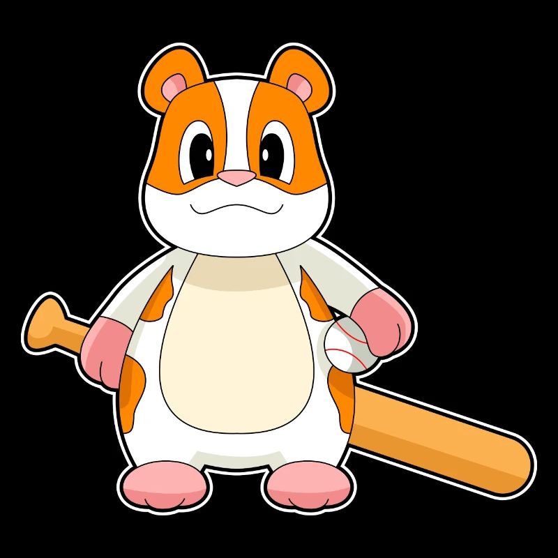 Hamster Baseball Baseballschläger